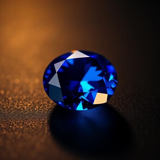 Royal Blue Sapphire Neelam on velvet